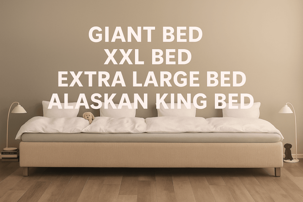 XL‑Bett, extragroßes Bett, Alaskan King – ein geliebtes Kind hat viele Namen, aber … wo findet man eigentlich ein extragroßes Bett?