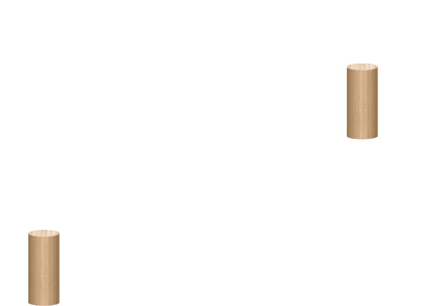 Corner legs made of FSC-certified oak